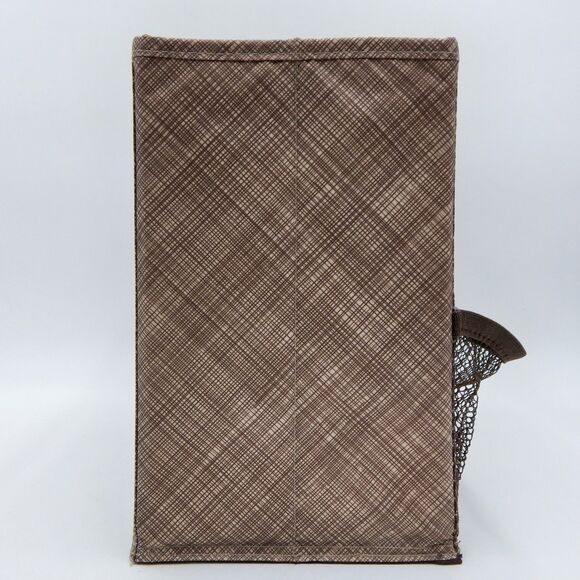 Thirty-One Gifts Thirtyone 31 Collapsible Fold N' File Brown Storage Tote Bin - Picture 4 of 11